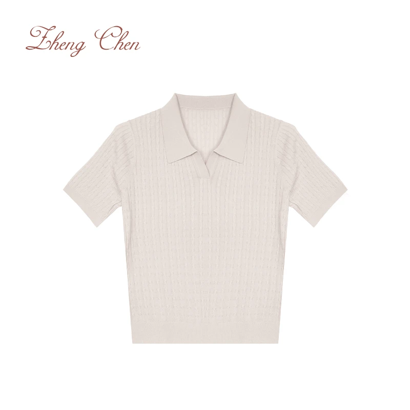 醋酸天丝莱赛尔混纺海鸥领polo P-T69302