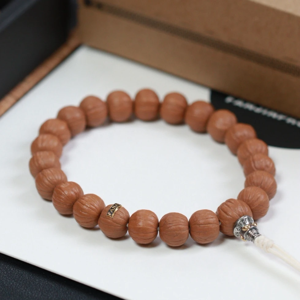 【梵堇】南瓜金标金眼手持手串