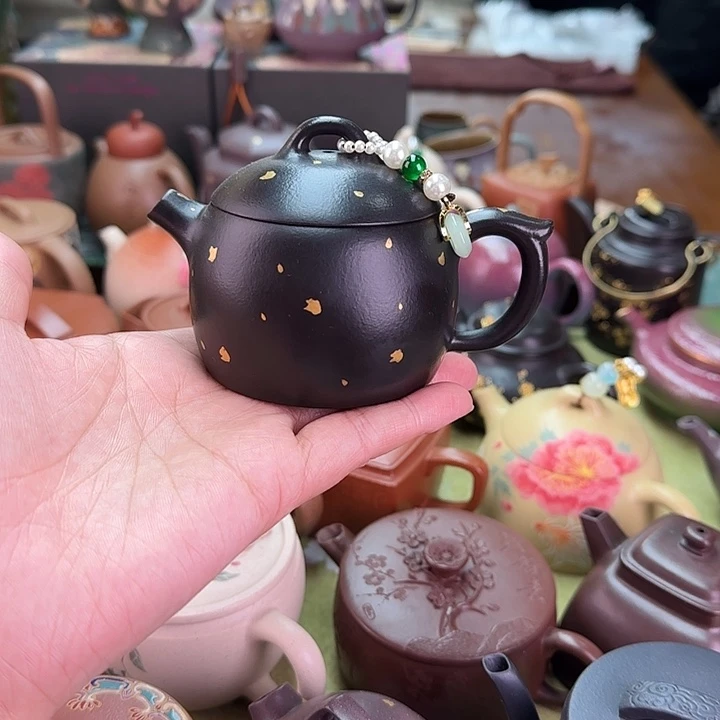 茶壶紫砂洒金秦权