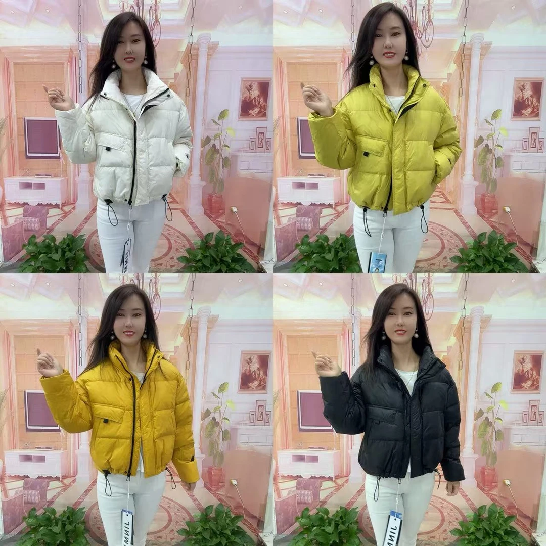 103款韩范立领简约羽绒服（衣长57左右）