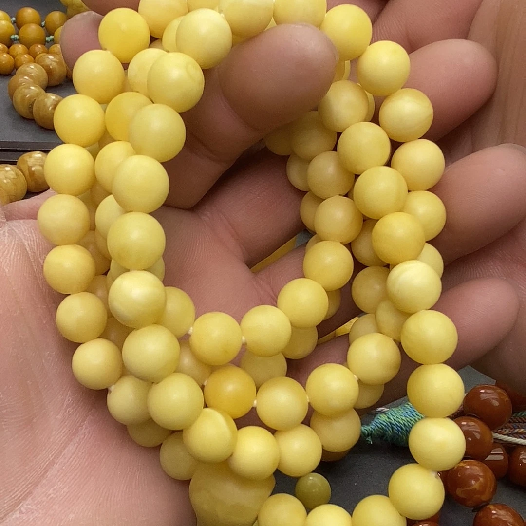 蜜蜡未镶嵌珠宝奇石俄罗斯橘皮石膏蜡假一赔十