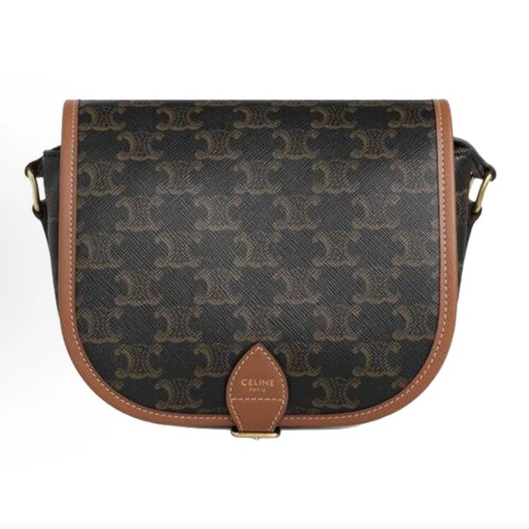 95新 Celine/思琳 20年赛琳老花马鞍包14056778