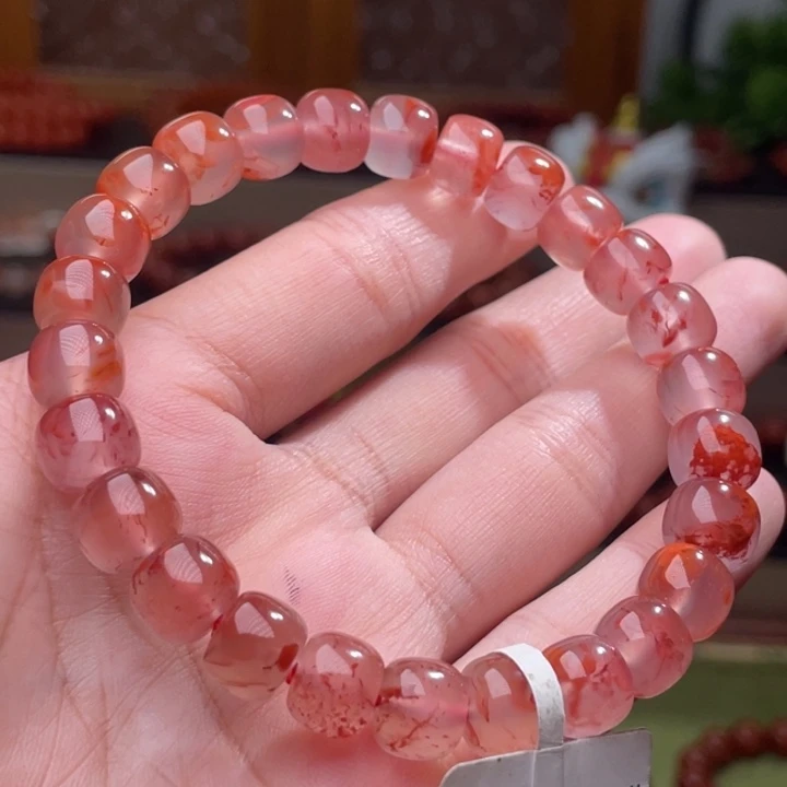 南红玛瑙紫底飘花老型单圈 9+未镶嵌