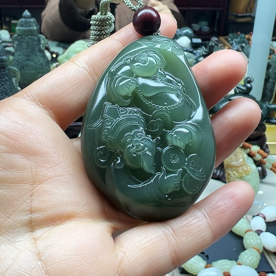 和田玉未镶嵌挂件