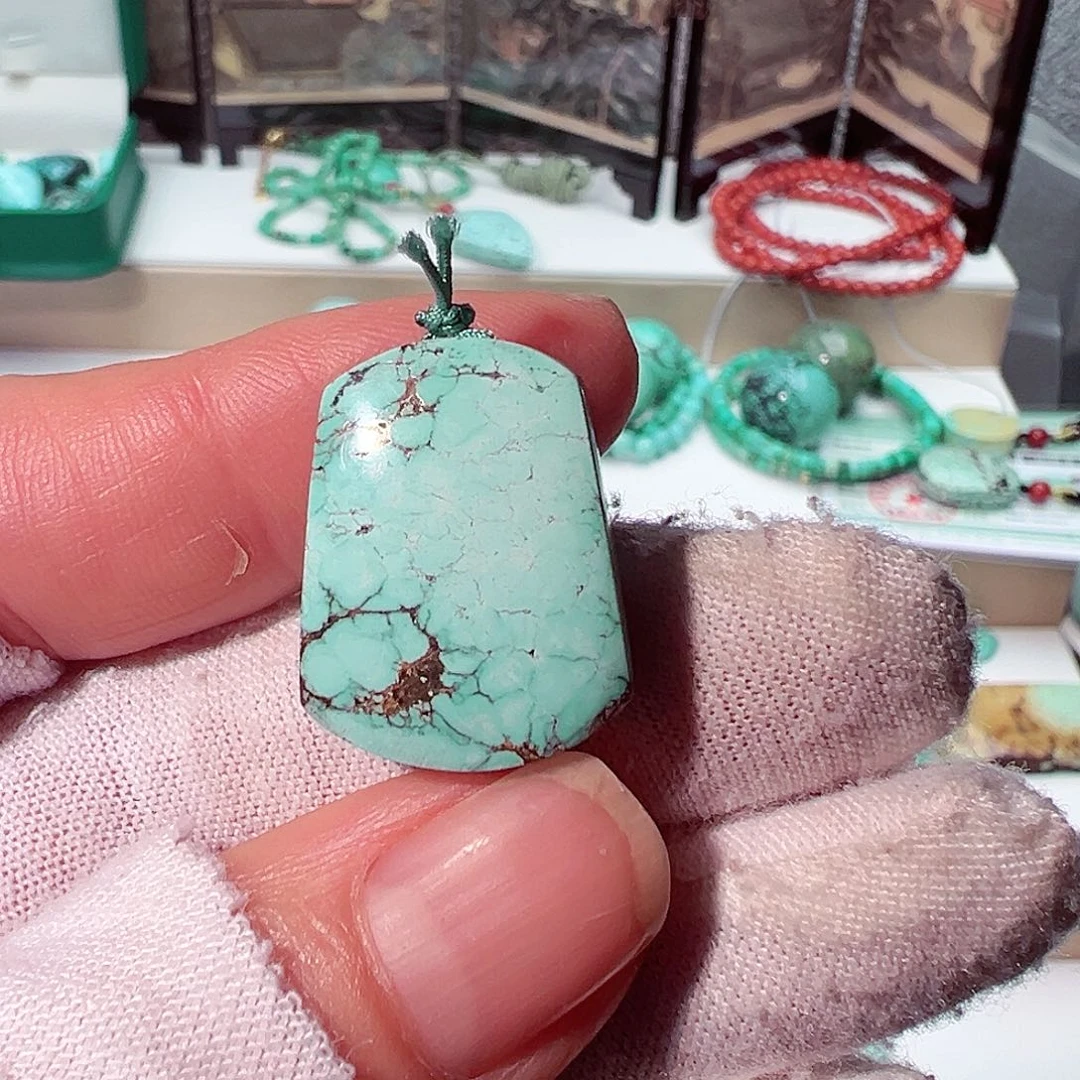 绿松石无事牌未镶嵌