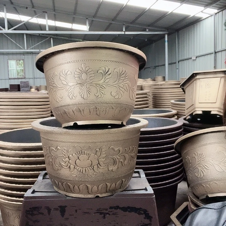 圆70紫砂色7个有孔的