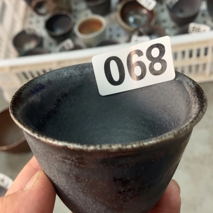 柴烧杯子与宝瓶大放漏