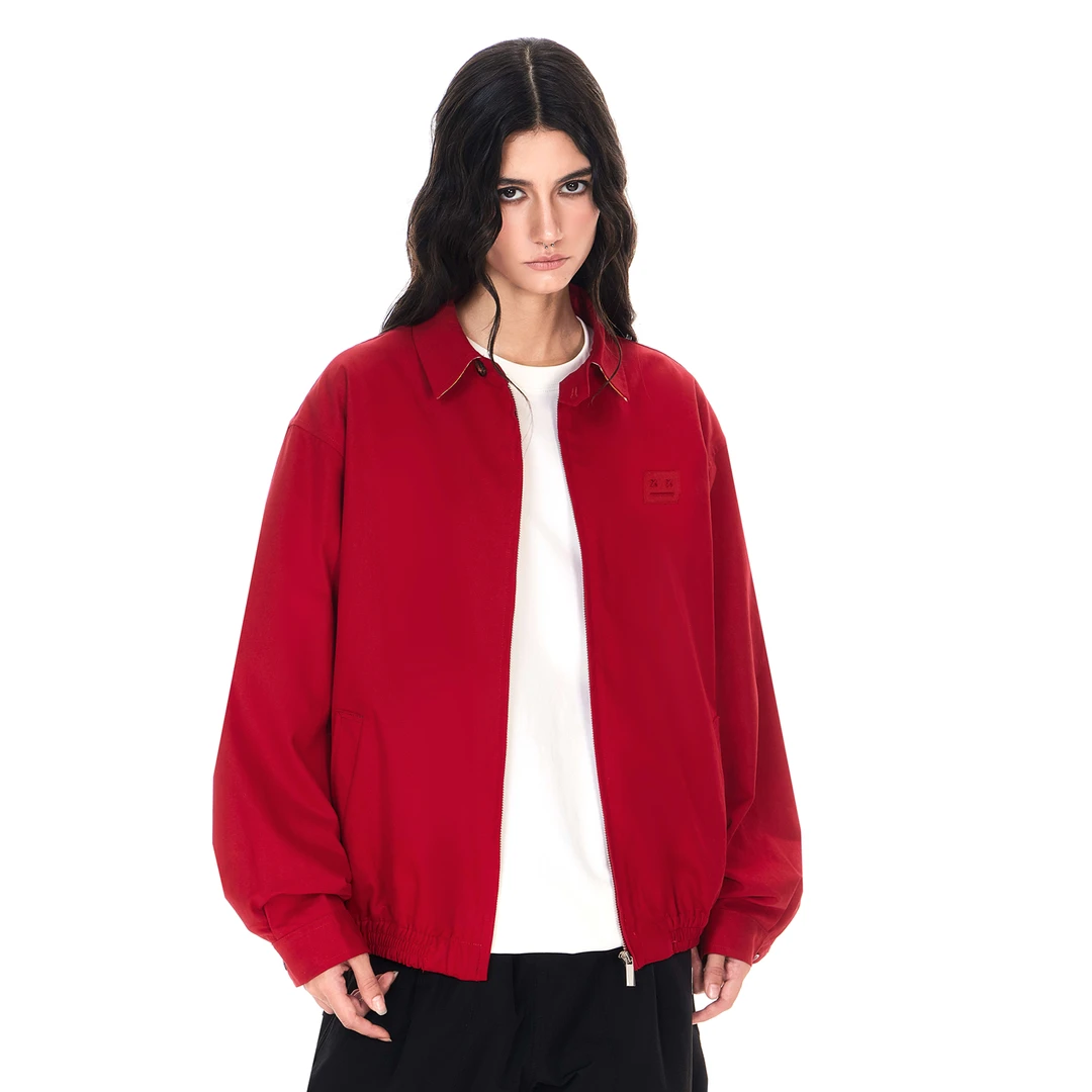 【夹克外套】MBD小恶魔笑脸潮上衣男女秋季宽松休闲流光风拉链开衫