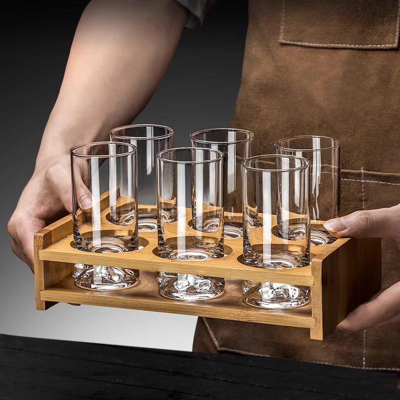 创意高档无铅玻璃中式白酒杯轻奢家用一两二两高端酒具