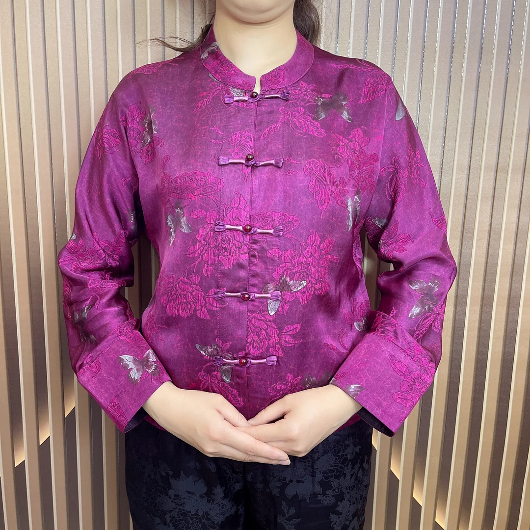 099【阿杰专属】新款高定重磅减龄缂丝提花外套双面长袖夏季重工