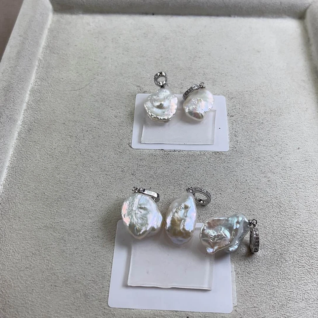 淡水珍珠吊坠(不含链)未镶嵌【纯恬】多样性发货