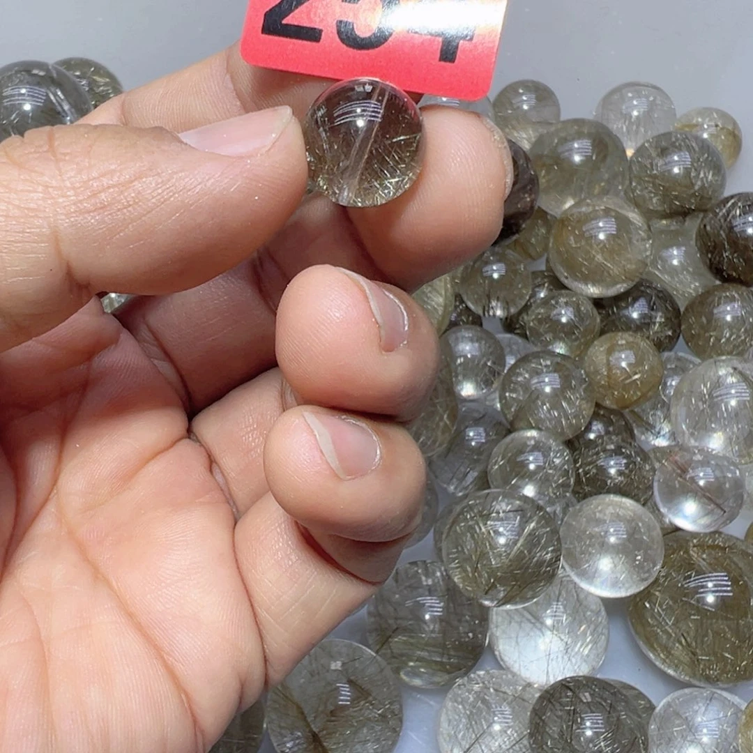水晶颈饰未镶嵌钱****袋天然水晶