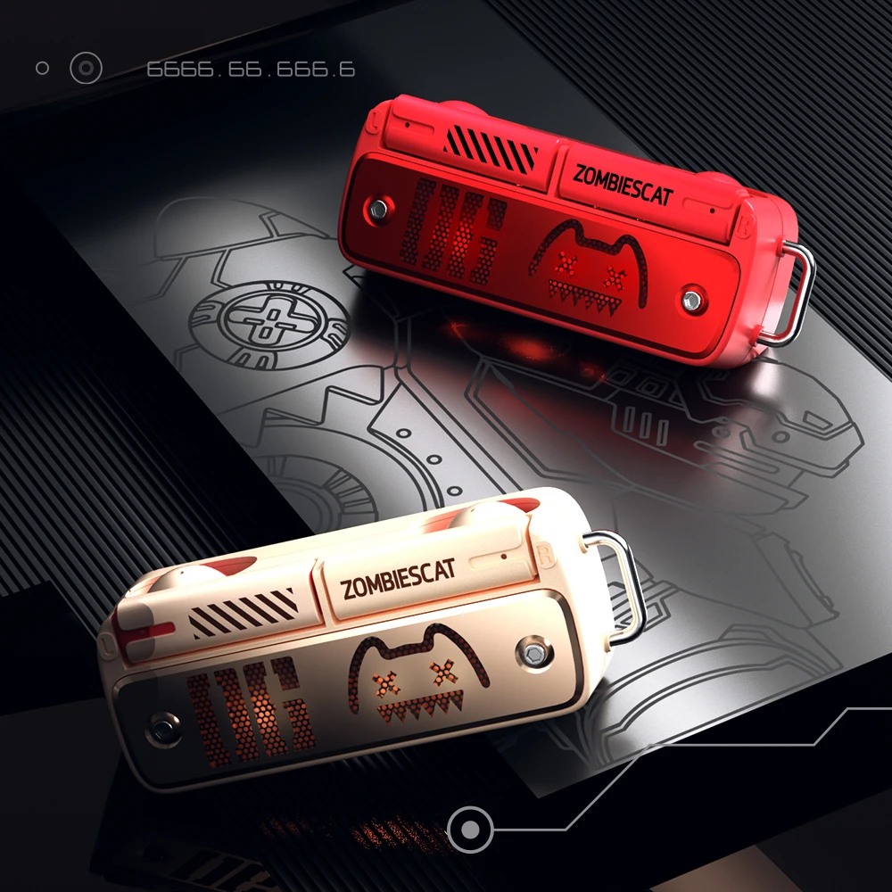 魔鬼猫B8音乐/通话游戏降噪蓝牙无线耳机套5.4双耳续航运动创意