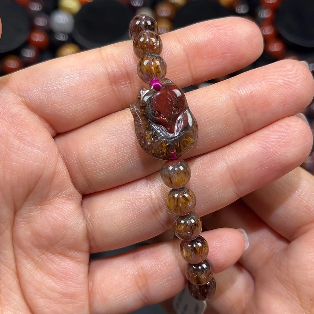 珠宝半成品水晶未镶嵌极光手链