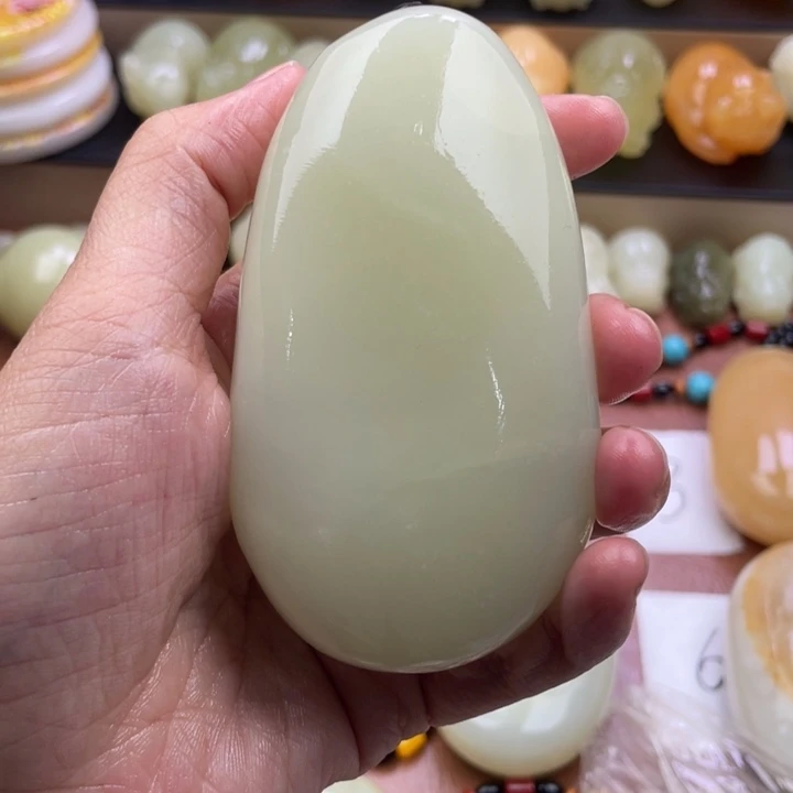 天***和石材古青石手把件