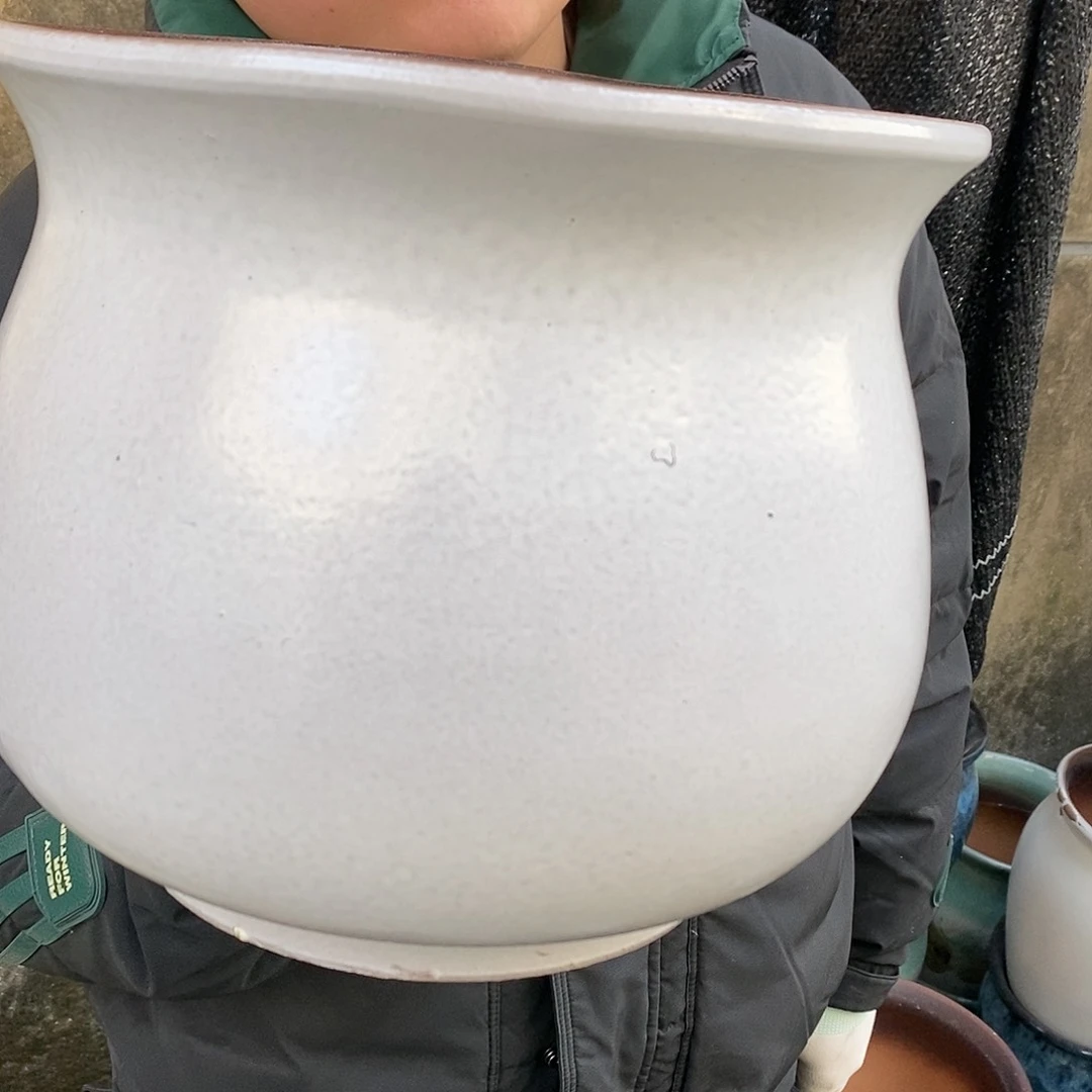 紫砂花盆正品口25高22