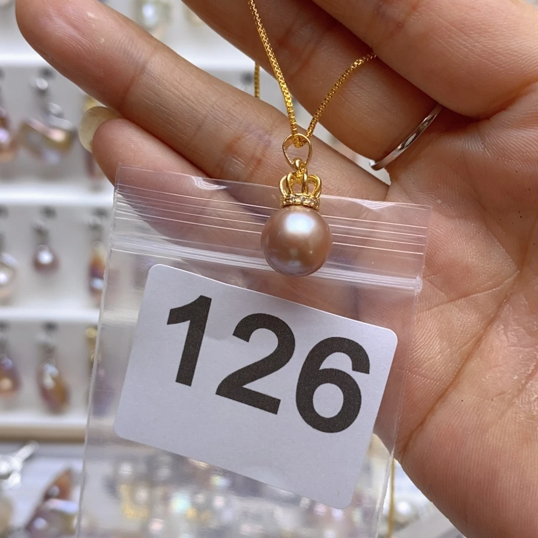 淡水珍珠颈饰银S925镶嵌126