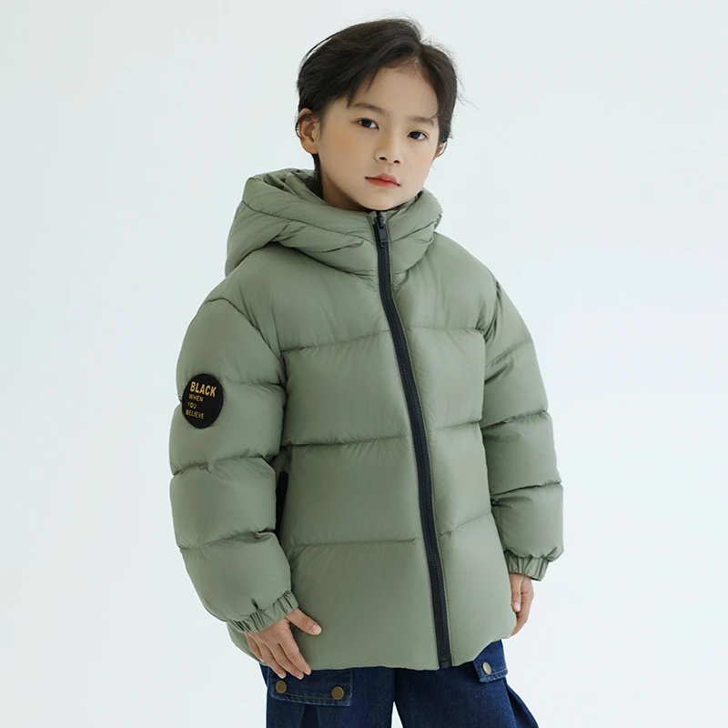 童泰【断码清仓】DK童装冬季新款黑金蓄热女男童羽绒服儿童中大