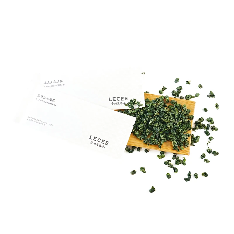 LECEE贵州绿茶栗香茶原产地高品质炒青绿茶珠形毛峰65g/袋