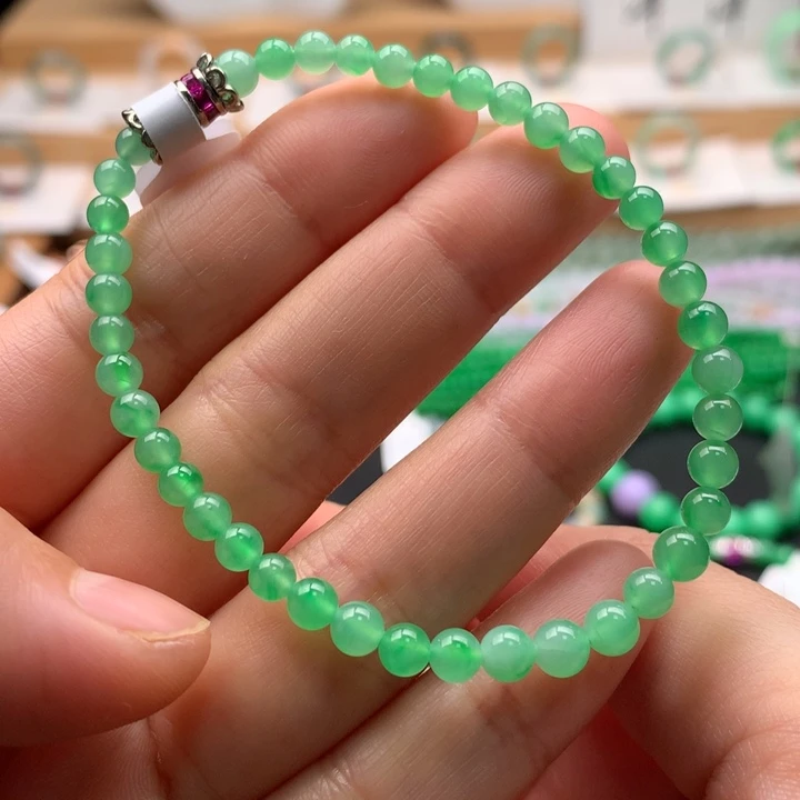 翡翠未镶嵌手链天然缅甸A货翡翠