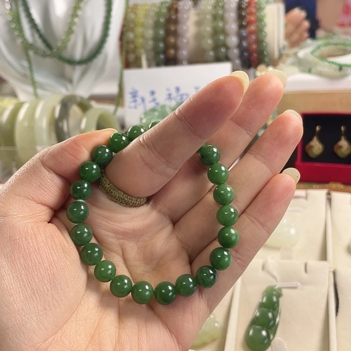 和田玉未镶嵌手链