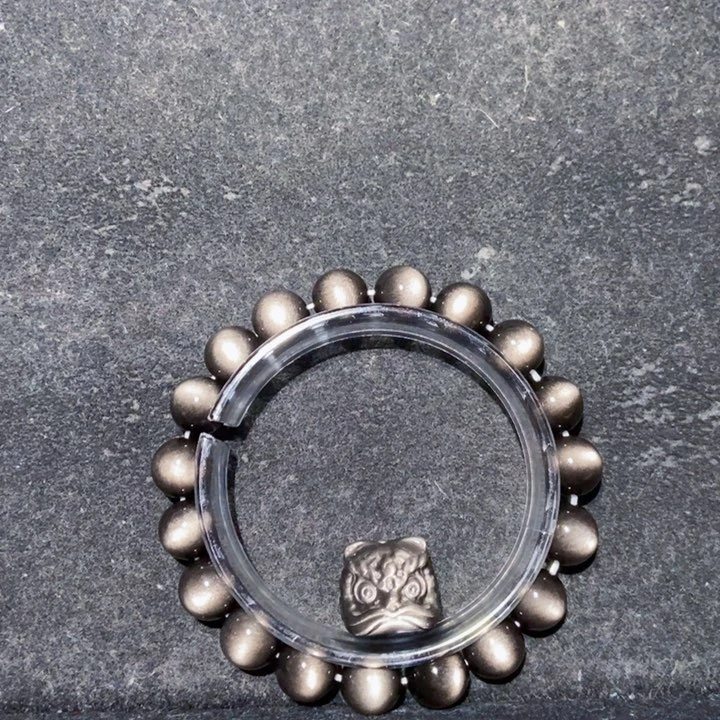 黑曜岩手链未镶嵌熹*