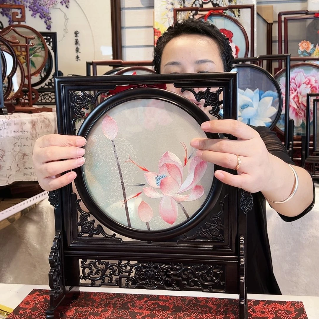 织绣苏绣摆台精工