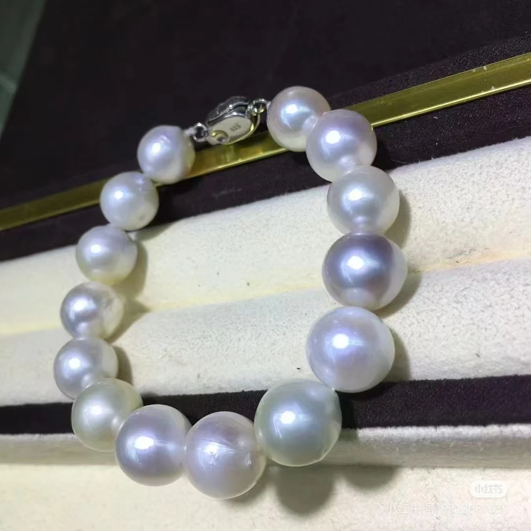 10-11mm  满串手链  正圆  极光 几乎无暇 时尚
