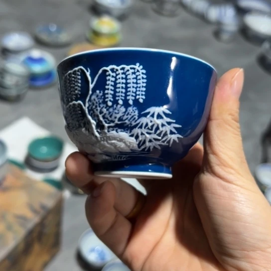 雕刻雕刻季蓝主人杯