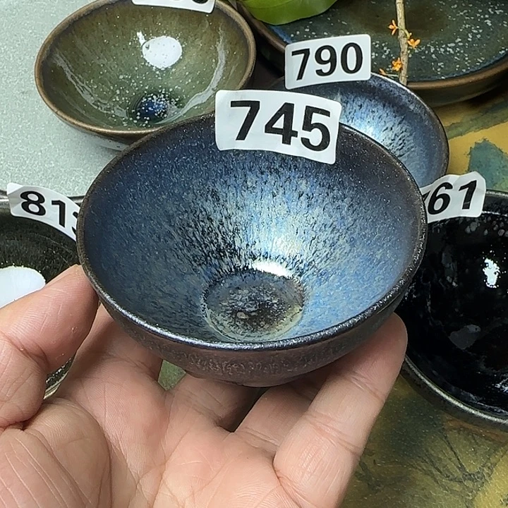 元***馆茶盏建盏杯主人杯龙窑柴烧