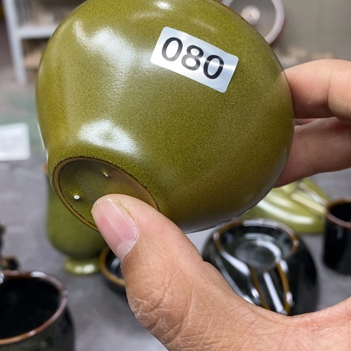 摆件桔***王抱朴汝瓷仿古微瑕