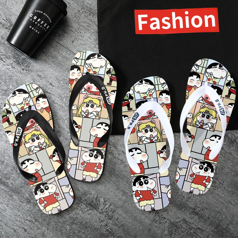 蜡笔小新2025新款网红人字男卡通休闲拖鞋男士款2025新款爆款