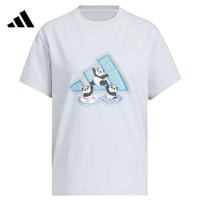 adidas阿迪达斯女子W LOGO TEE针织短T恤KC0971