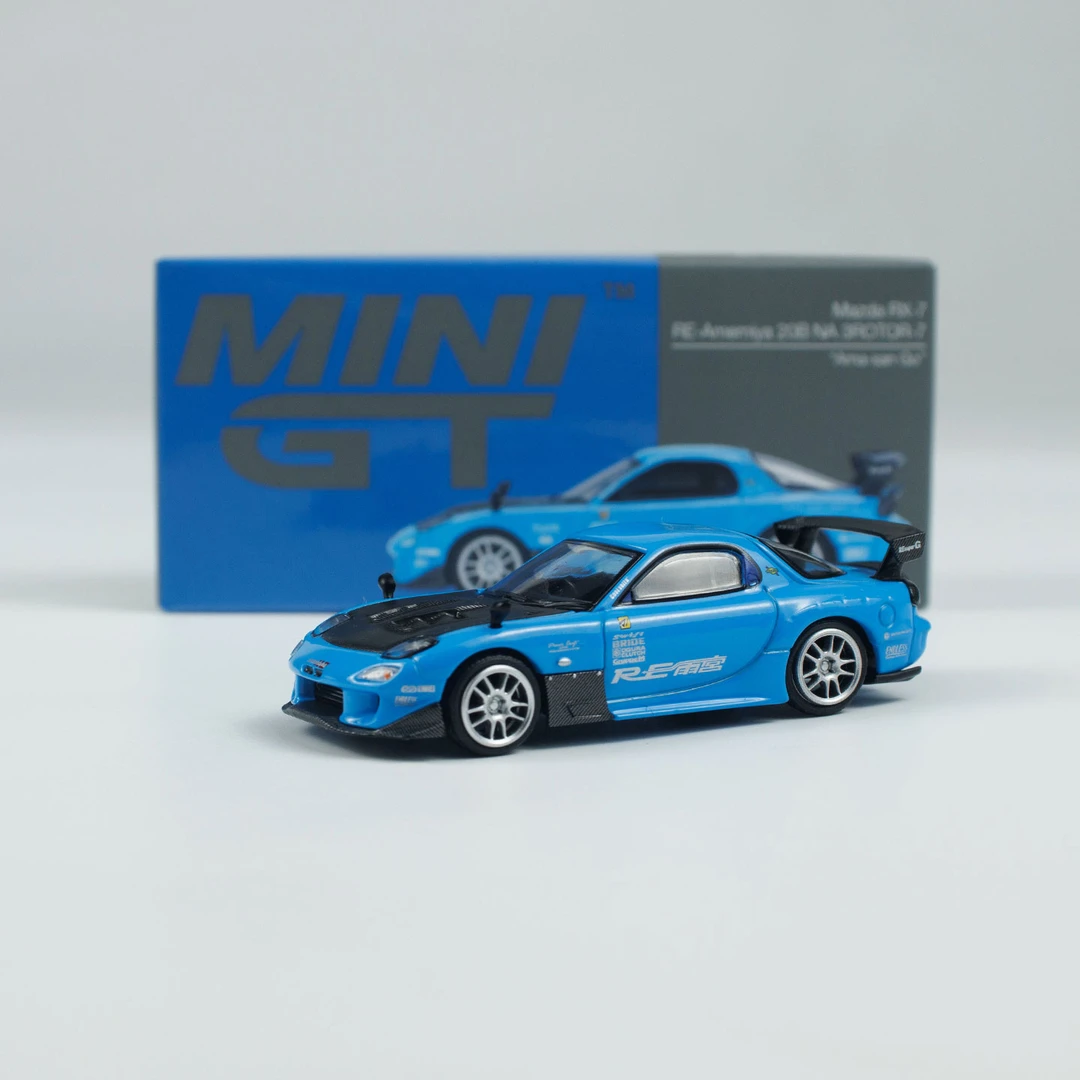 MINIGT车模 1:64 合金 1046号马自达RX7雨宫小比例汽车模型收藏车