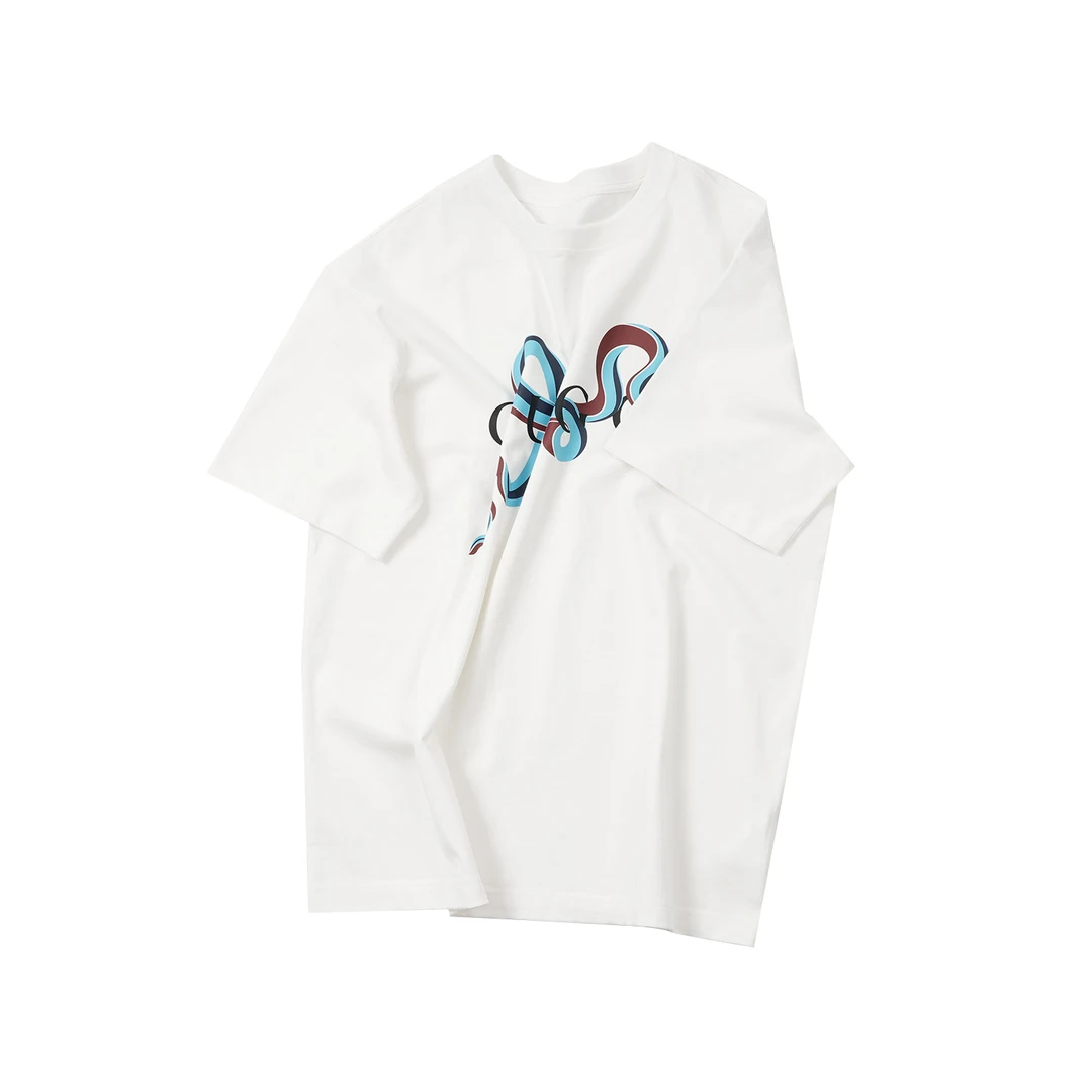 林肉肉【蛇年贺岁印花T恤】TXAL51113蛇年贺岁休闲纯色印花宽松T恤