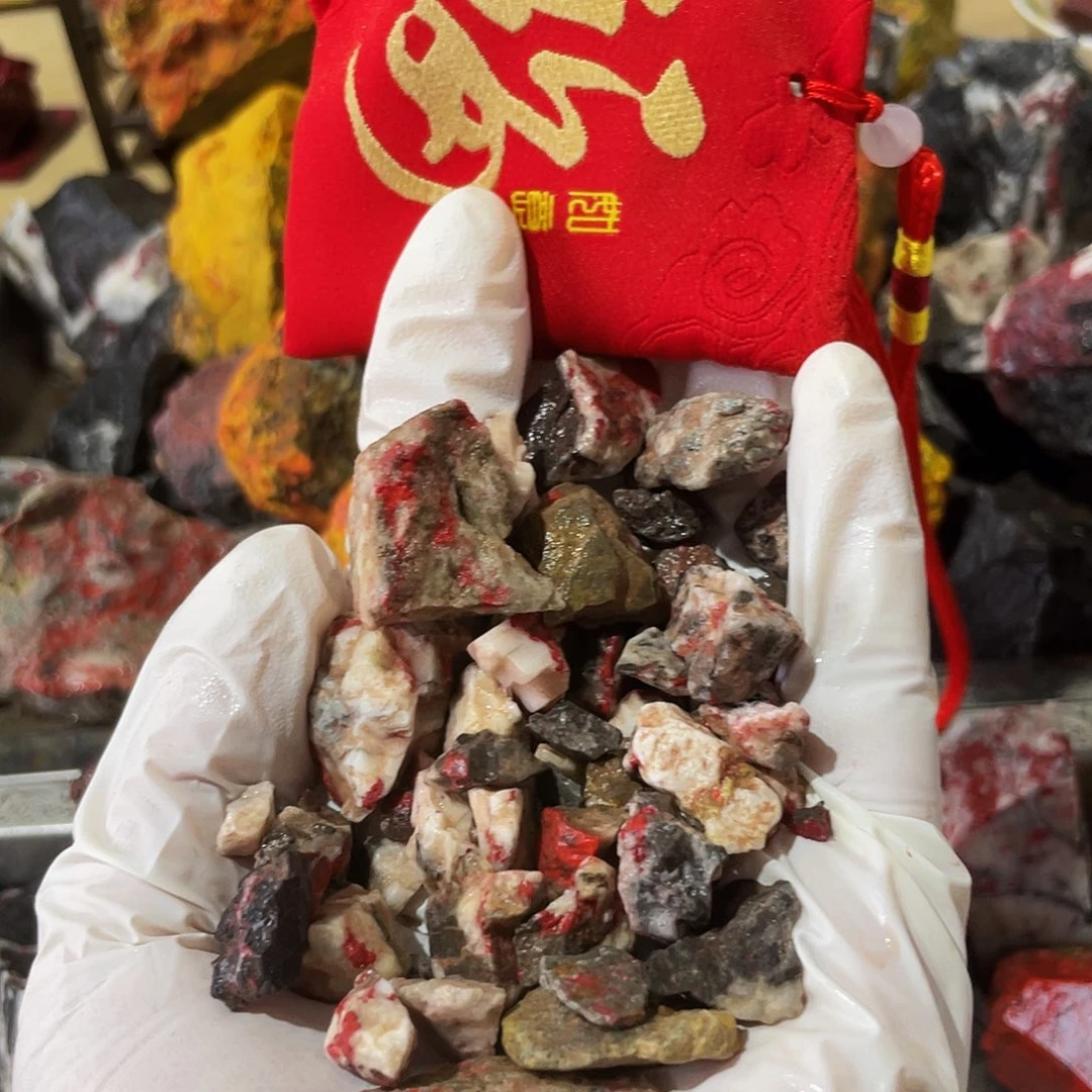 天然辰砂福利朱砂毛料