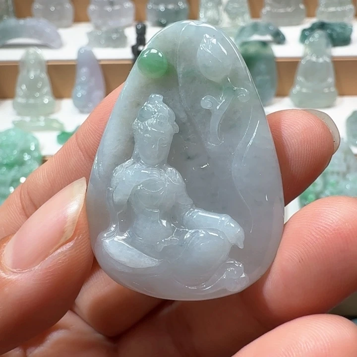 翡翠未镶嵌项链翡翠