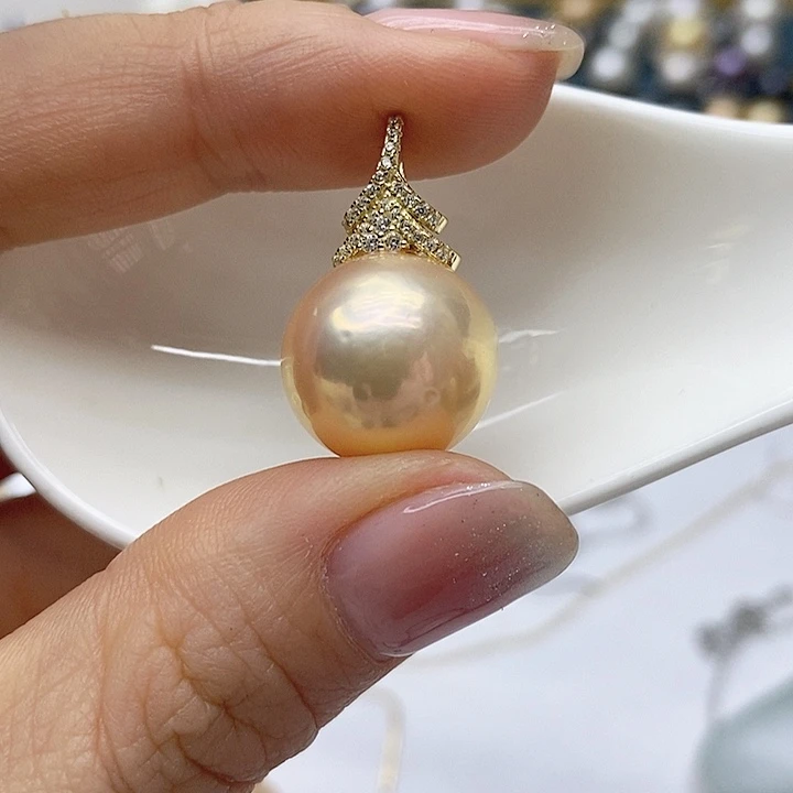 淡水珍珠颈饰银S925镶嵌