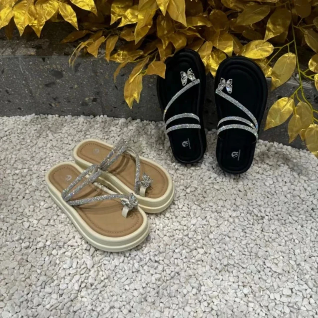 春款法式拖鞋女新款配裙子仙女风包头透气拖鞋1688-22