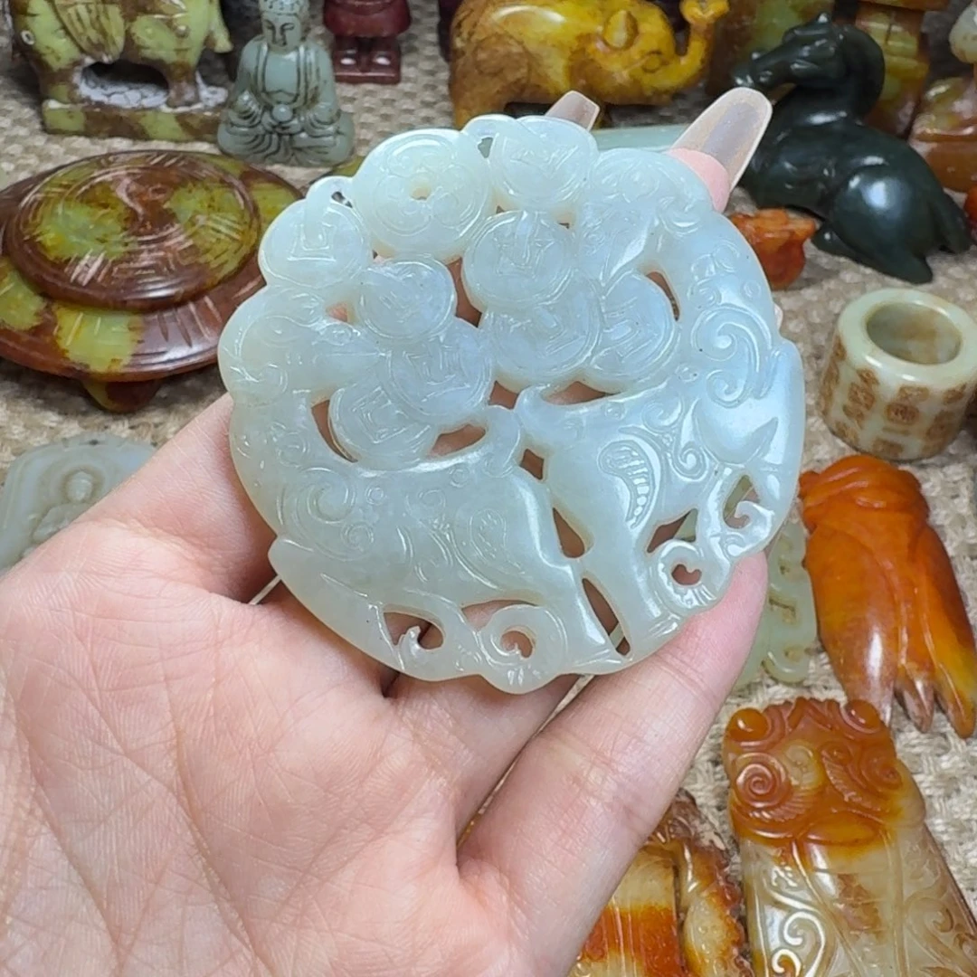 吊坠白玉菩提挂件