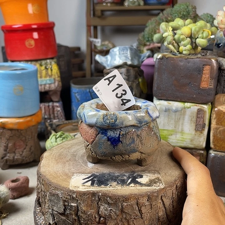 紫砂花盆开播福利 陶瓷花盆 默认微次