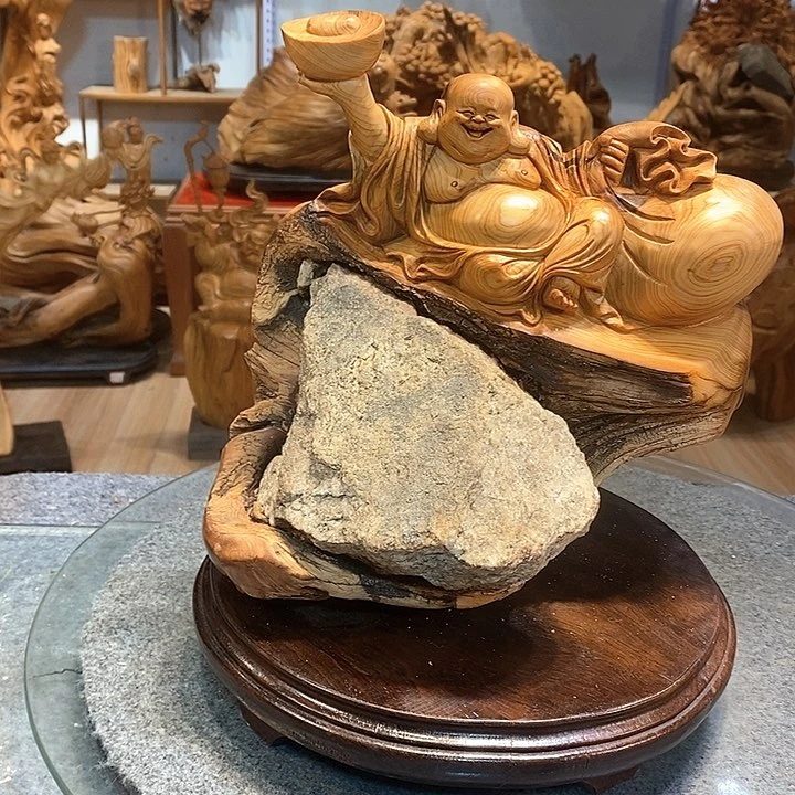 柏木（崖柏）抱石乐乐