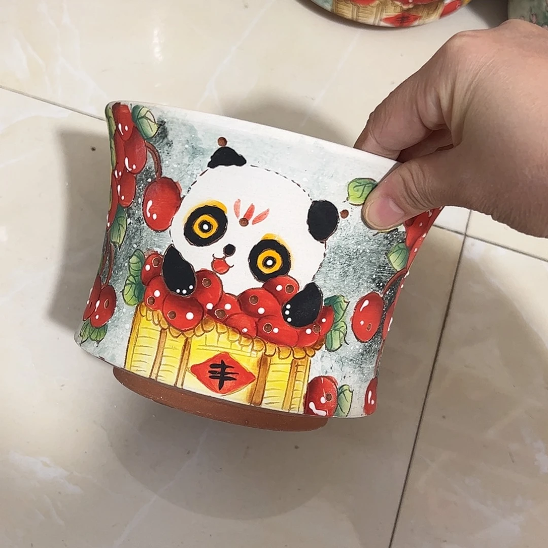 景德镇炫彩手绘口16高12