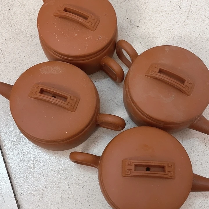 紫砂茶壶处理四个