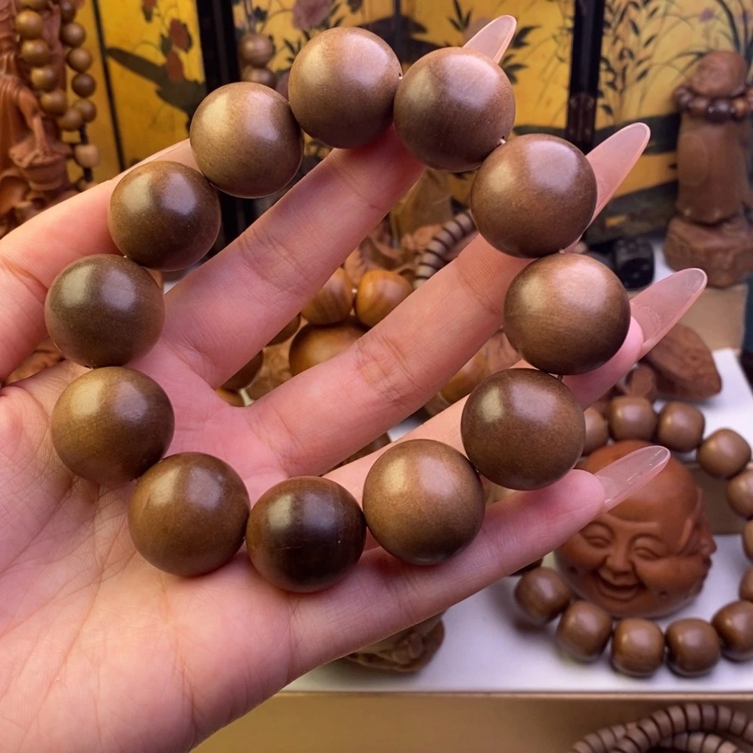 檀香木手串/手链正区老山檀奶香2.0单圈大瑕疵