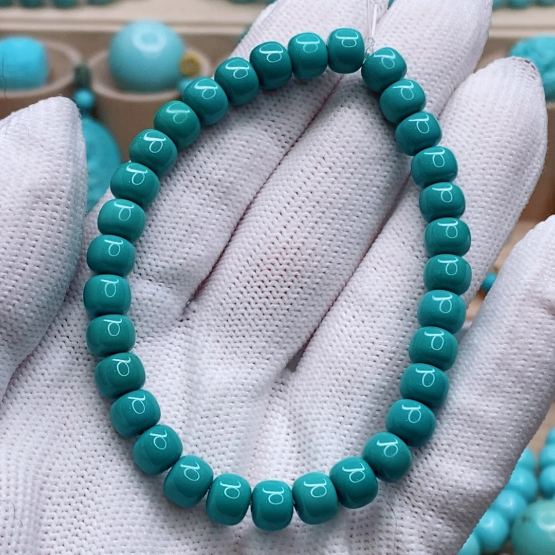 绿松石未镶嵌珠宝奇石6.6mm