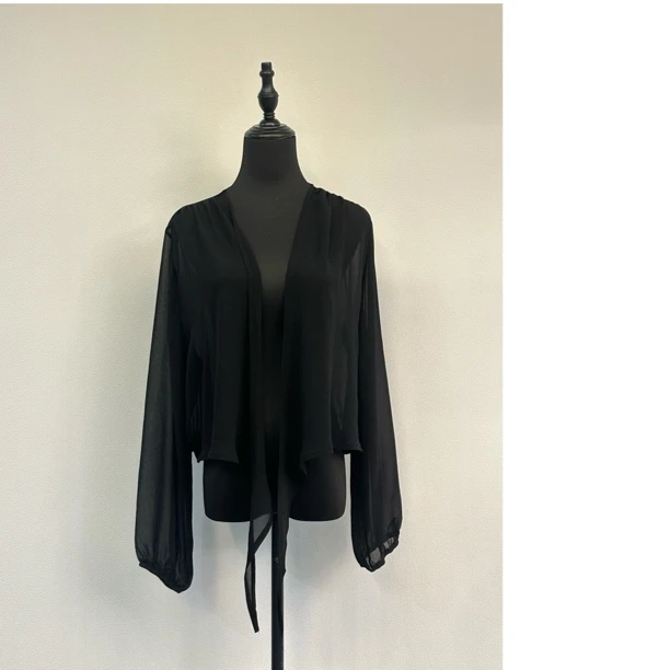 夏季新款纯色宽松型衬衫对襟防晒上衣黑色百搭宽松风V领