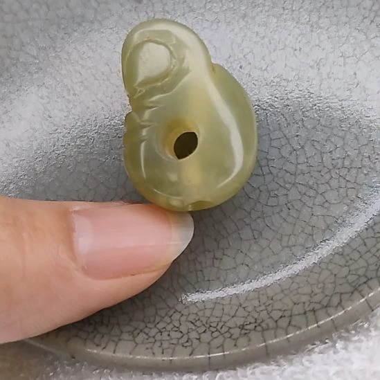 摆件开片瓷器瓷片摆件