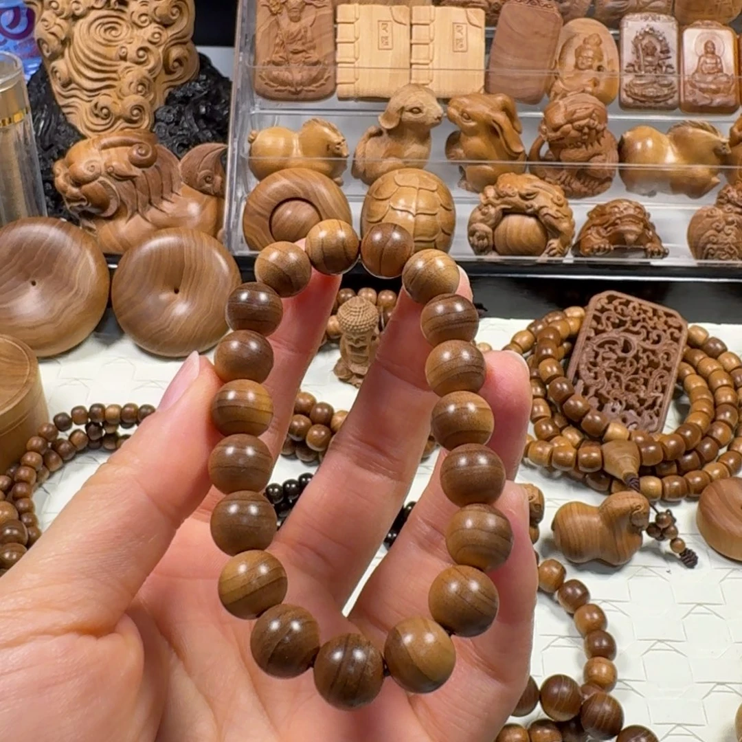 喵***喵手串/手链檀香木横纹虎皮1.0单圈