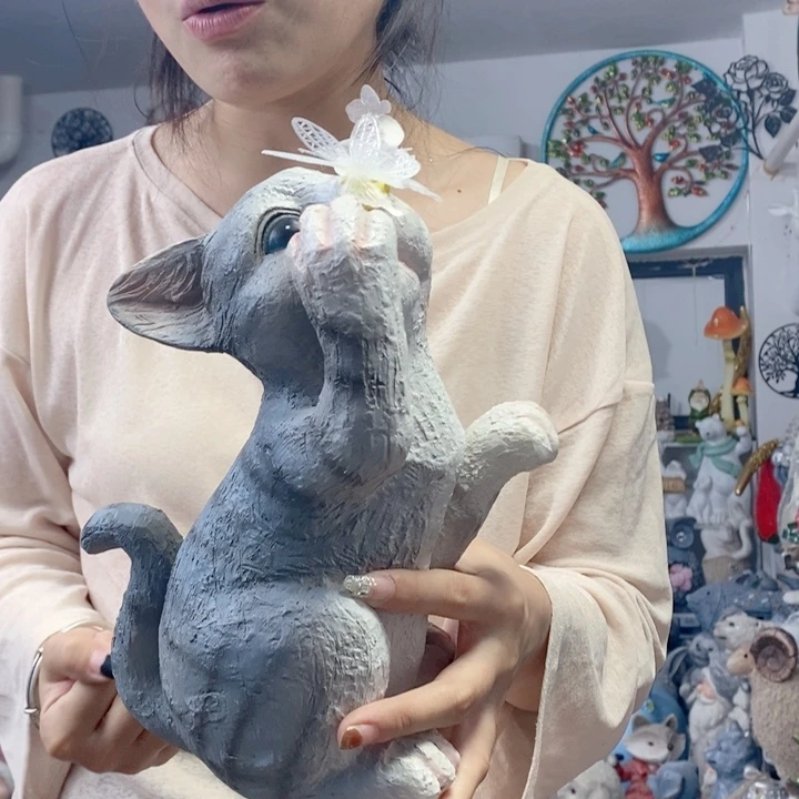 树脂猫咪大号摆件啦啦啦